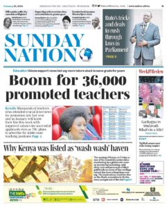 Newspaper indicating the promotion pay boom for teachers 