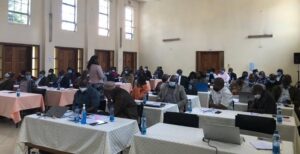 A clear photo of TSC teachers attending a tpd training in Riara University in September 2021