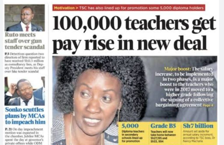 100000 Teachers To Get A Payrise In July Under New Deal