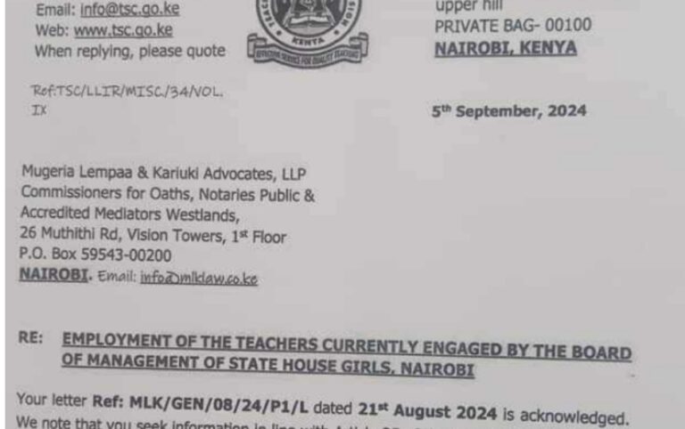 TSC Revokes Employment Of 18 State House Girls Teachers